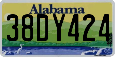 AL license plate 38DY424