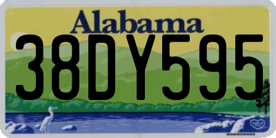 AL license plate 38DY595