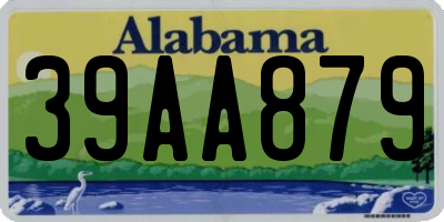 AL license plate 39AA879