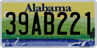 AL license plate 39AB221
