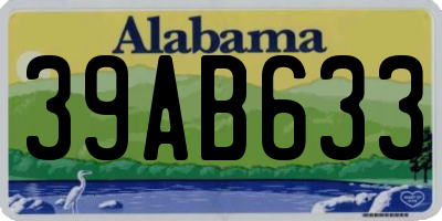 AL license plate 39AB633
