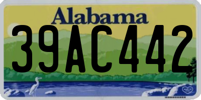 AL license plate 39AC442