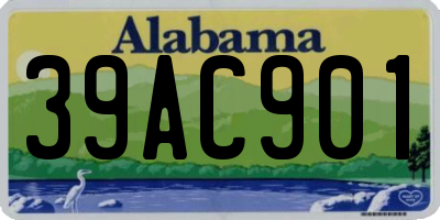 AL license plate 39AC901