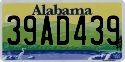 AL license plate 39AD439