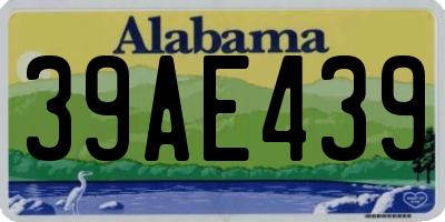 AL license plate 39AE439