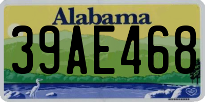 AL license plate 39AE468