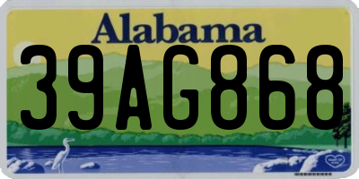 AL license plate 39AG868