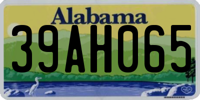 AL license plate 39AH065