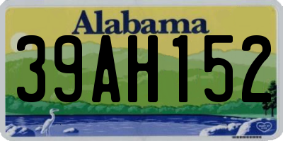 AL license plate 39AH152