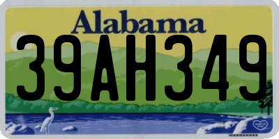 AL license plate 39AH349