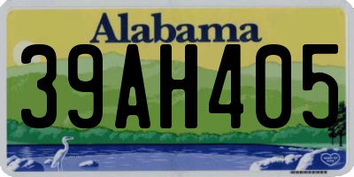 AL license plate 39AH405