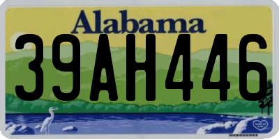 AL license plate 39AH446