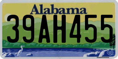 AL license plate 39AH455