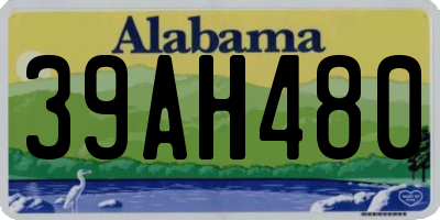 AL license plate 39AH480