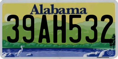AL license plate 39AH532