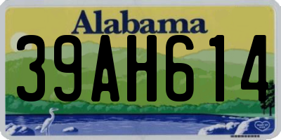 AL license plate 39AH614