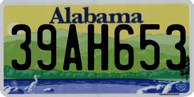 AL license plate 39AH653