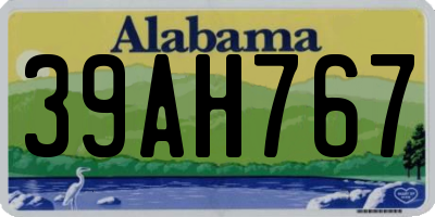 AL license plate 39AH767