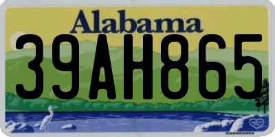 AL license plate 39AH865