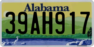 AL license plate 39AH917
