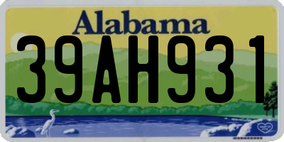 AL license plate 39AH931
