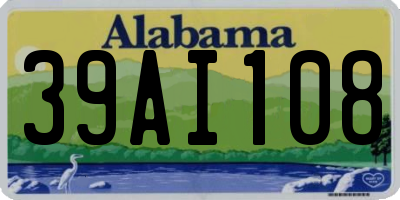 AL license plate 39AI108