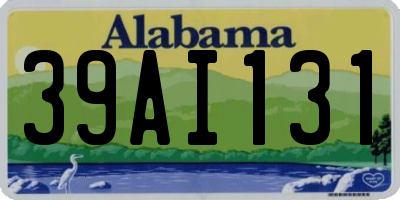 AL license plate 39AI131
