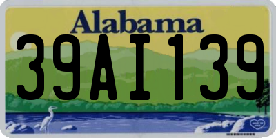 AL license plate 39AI139
