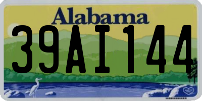 AL license plate 39AI144