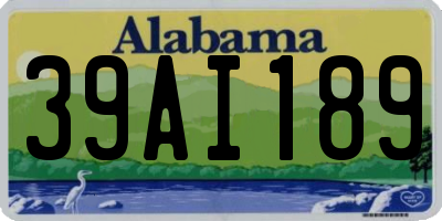 AL license plate 39AI189