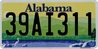 AL license plate 39AI311
