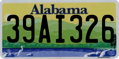 AL license plate 39AI326