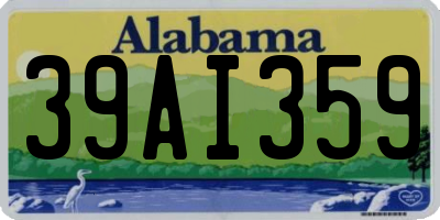 AL license plate 39AI359