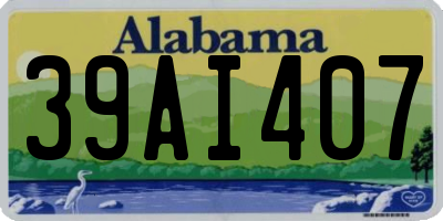 AL license plate 39AI407