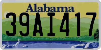AL license plate 39AI417