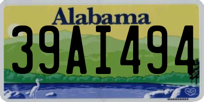 AL license plate 39AI494