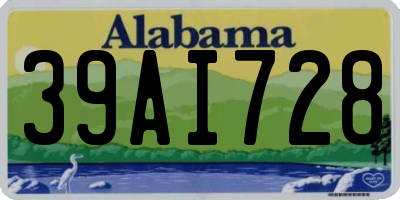 AL license plate 39AI728