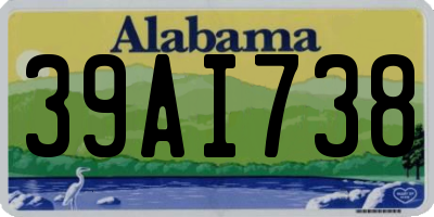 AL license plate 39AI738