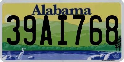 AL license plate 39AI768