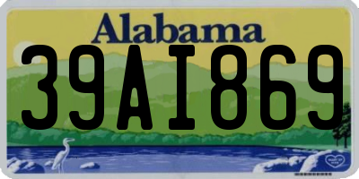 AL license plate 39AI869
