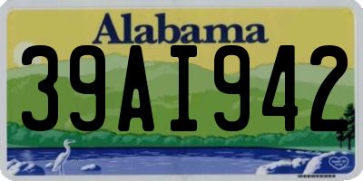 AL license plate 39AI942