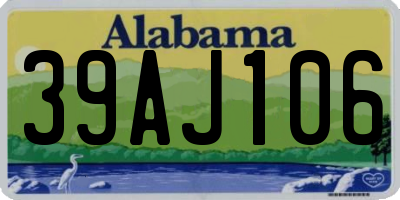AL license plate 39AJ106