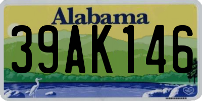AL license plate 39AK146
