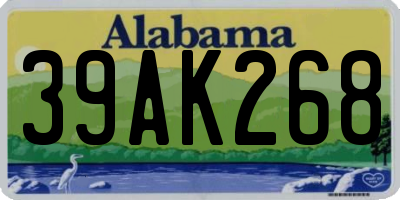 AL license plate 39AK268