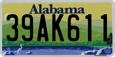 AL license plate 39AK611