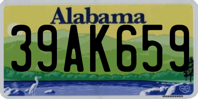 AL license plate 39AK659