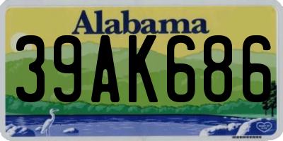 AL license plate 39AK686