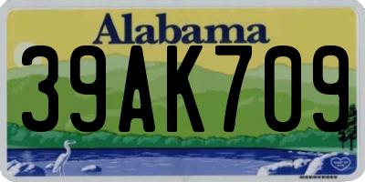AL license plate 39AK709