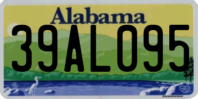 AL license plate 39AL095