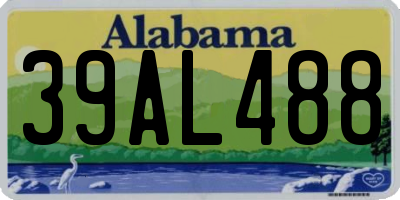 AL license plate 39AL488